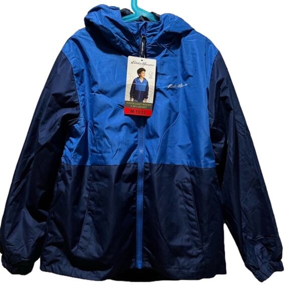 Eddie Bauer Boy’s Jacket 3 in 1 Navy Blue Size Medium NWT - Picture 1 of 6